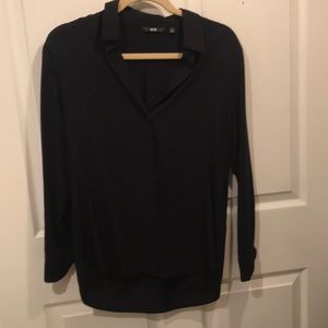 navy blue button down shirt